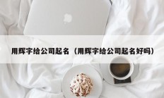 用辉字给公司起名（用辉字给公司起名好吗）