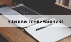 艺字起名男孩（艺字起名男孩最佳名字）