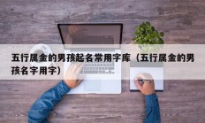 五行属金的男孩起名常用字库（五行属金的男孩名字用字）