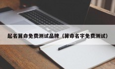 起名算命免费测试品牌（算命名字免费测试）
