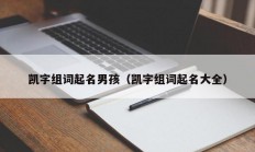 凯字组词起名男孩（凯字组词起名大全）