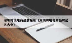 深圳跨境电商品牌起名（深圳跨境电商品牌起名大全）