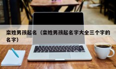 栾姓男孩起名（栾姓男孩起名字大全三个字的名字）