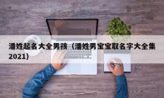 潘姓起名大全男孩（潘姓男宝宝取名字大全集2021）