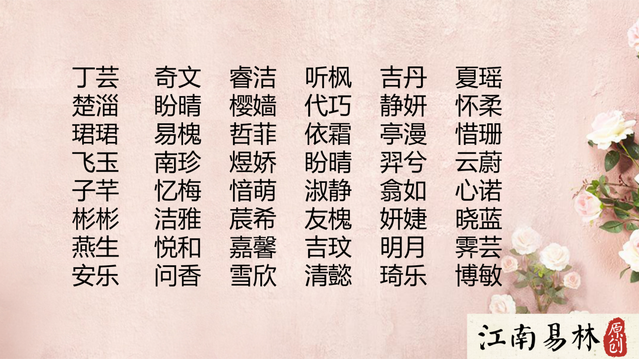 给女孩起名字大全(给女孩起名字大全免费)